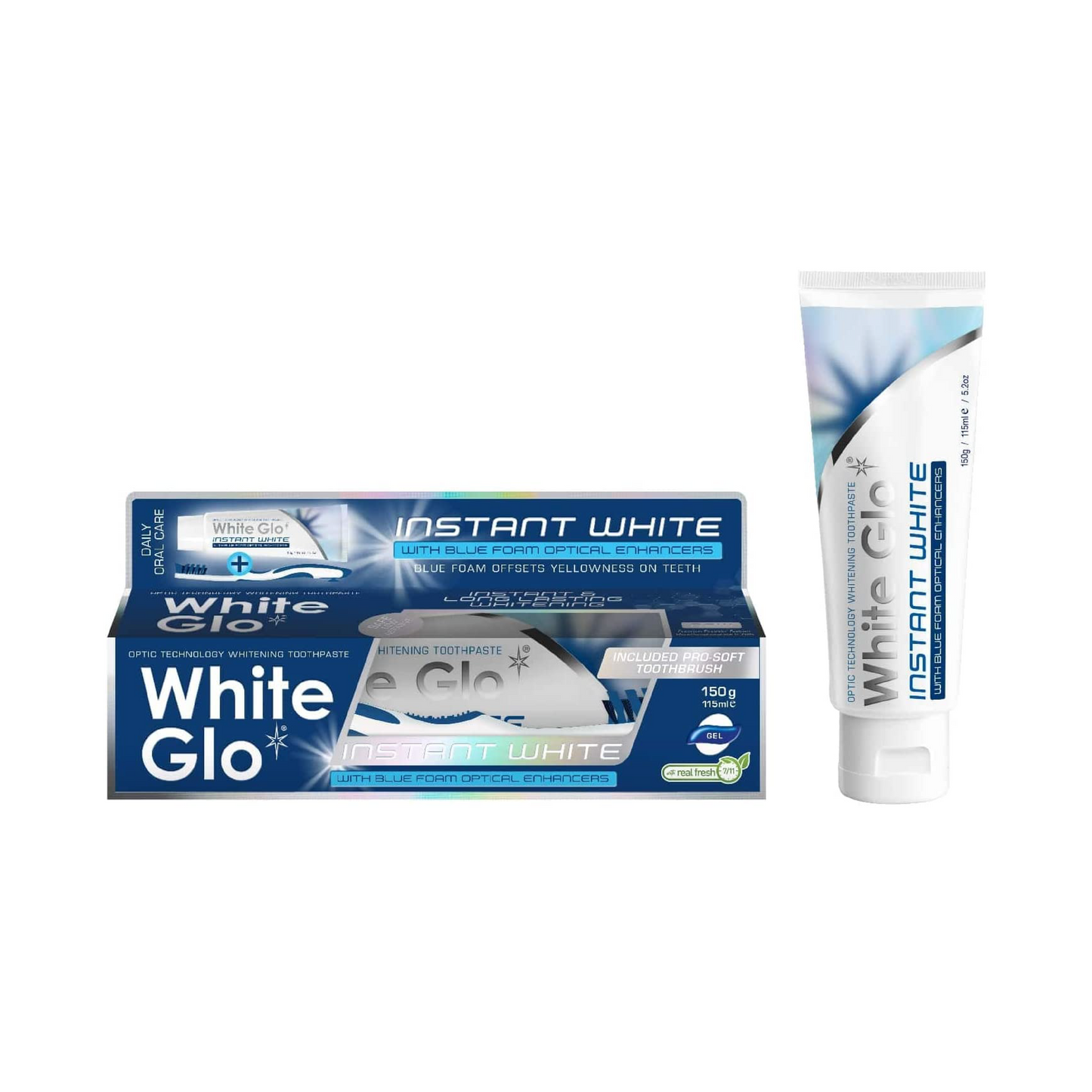 White Glo Instant White Whitening Tooth Paste 115Ml