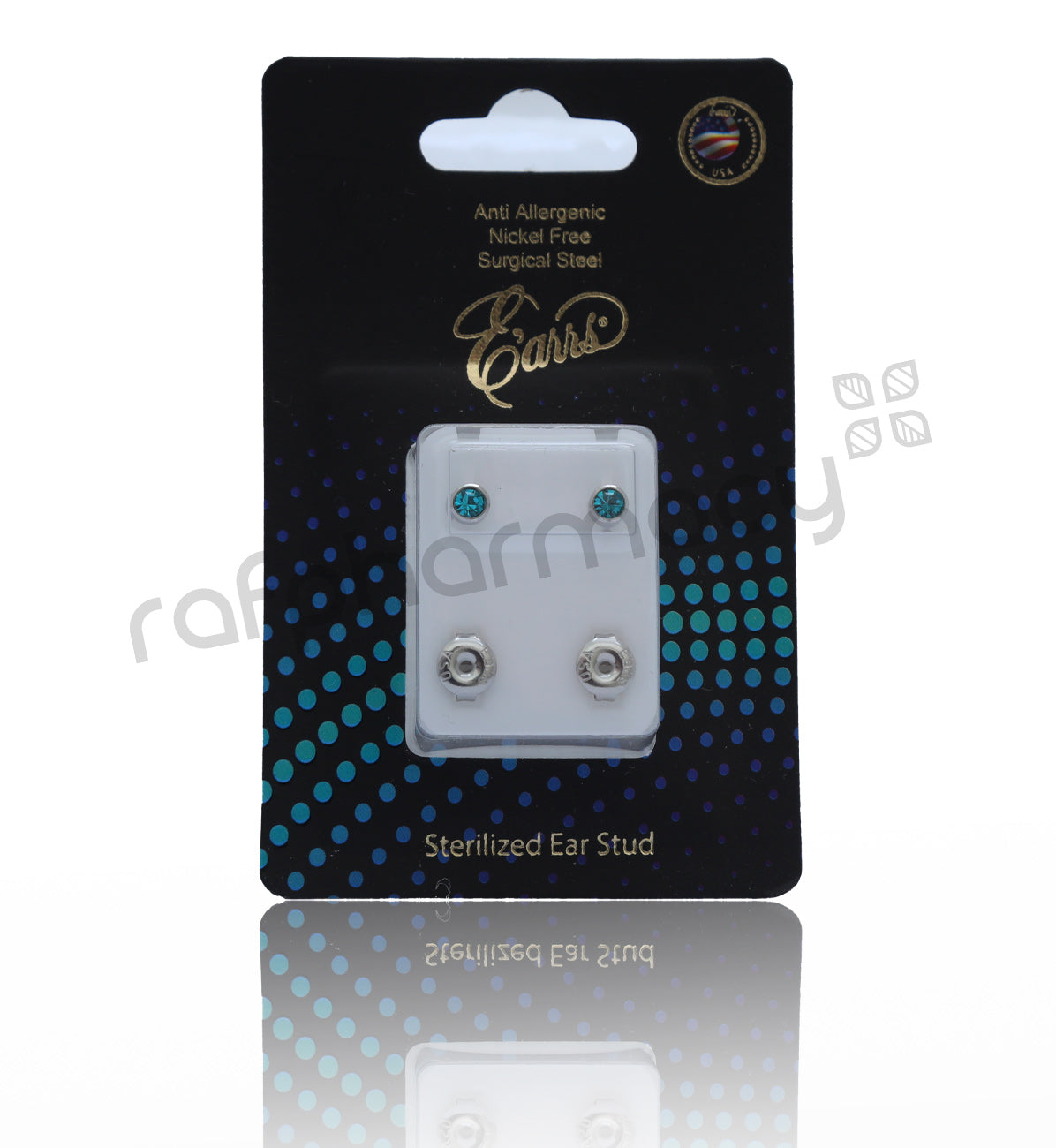 EPS401-12S-PIERCING STUD STEEL STERILIZED EARRING-DECEMBER