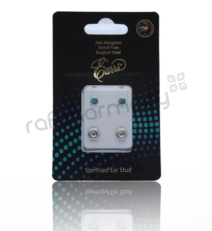 EPS401-12S-PIERCING STUD STEEL STERILIZED EARRING-DECEMBER