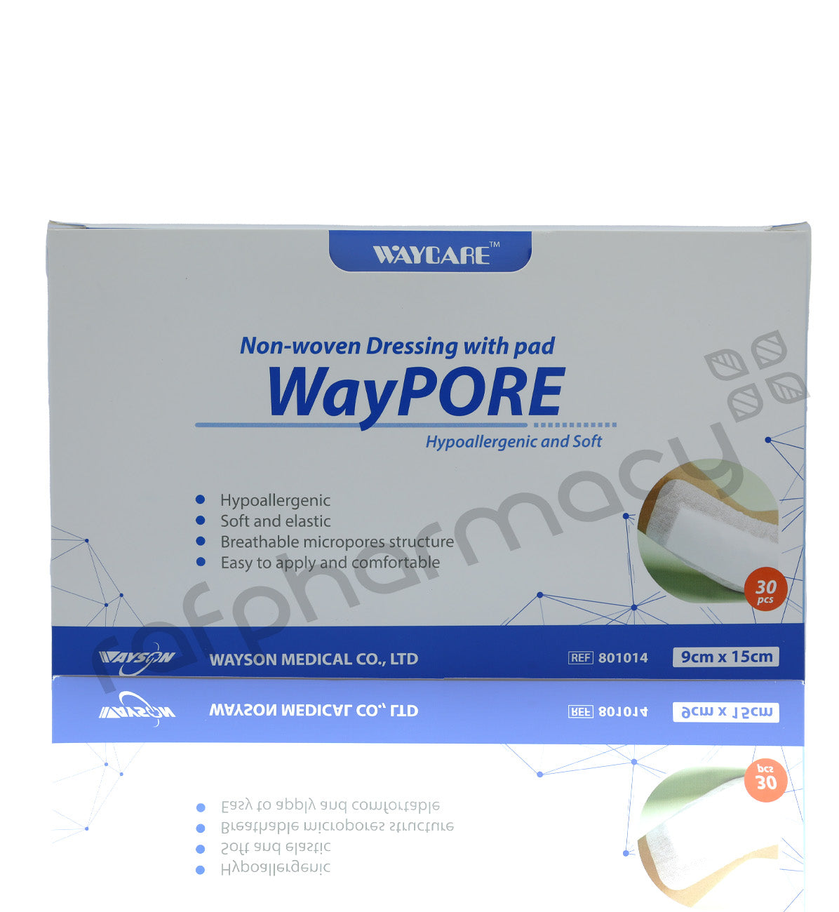 WAYCARE WOUND DRESSING PLASTER 9X15 CM 30'S