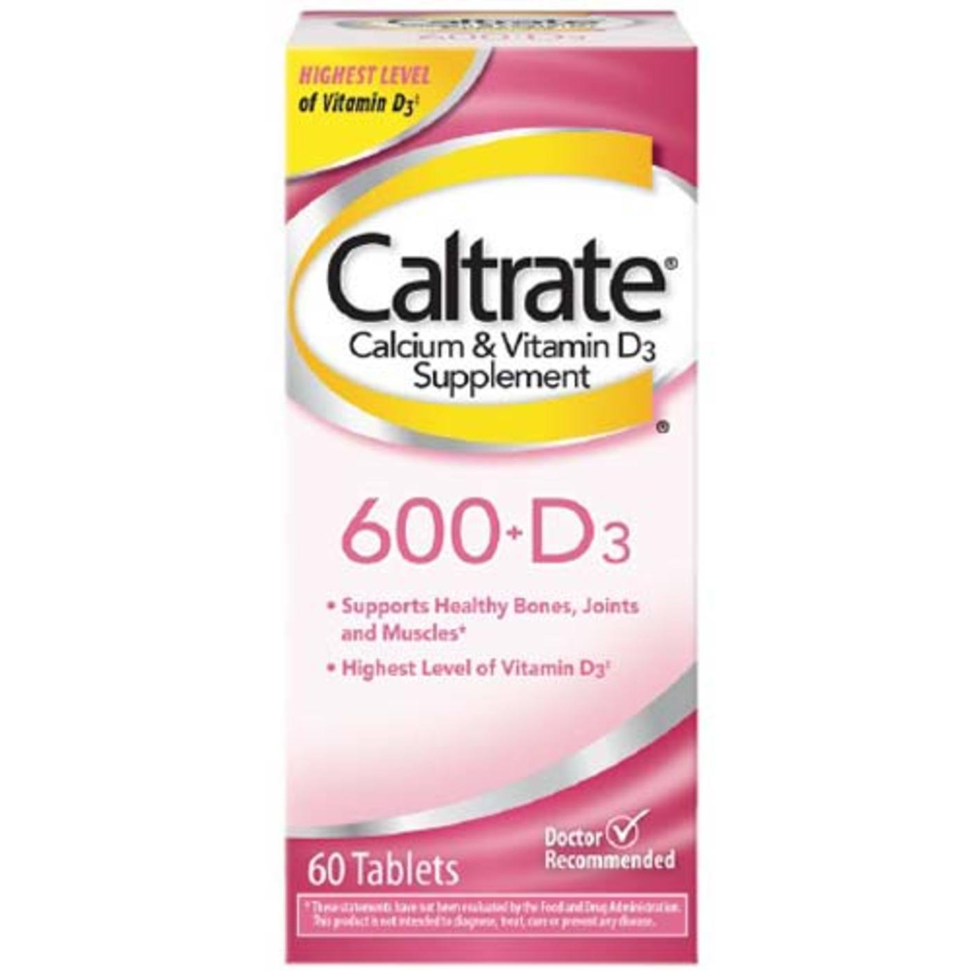 CALTRATE 600MG + D3 TABLETS 60'S – Raf Pharmacy