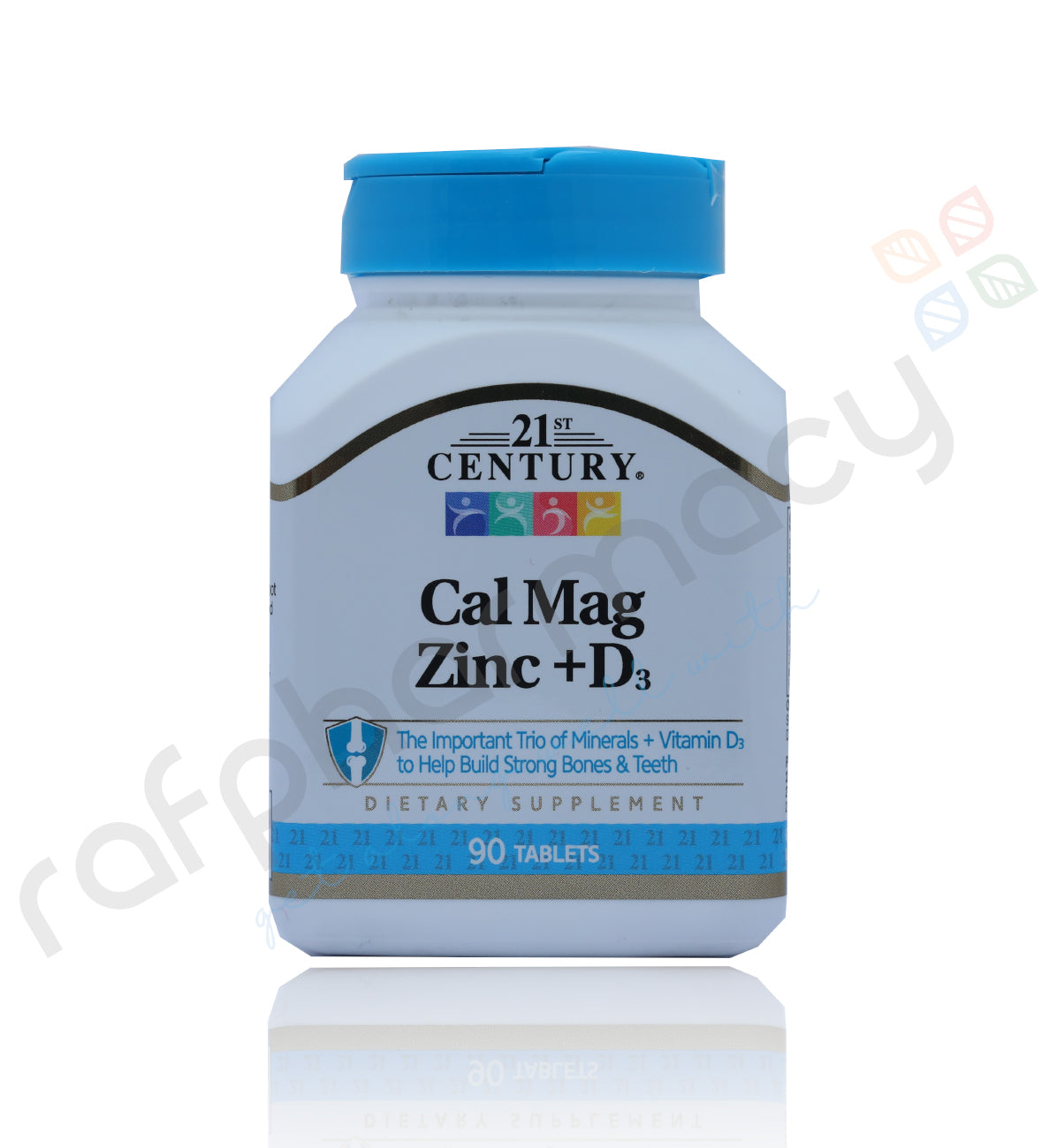 21st Century Calcium Magnesium Zinc + Vitamin D Tablets 90'S