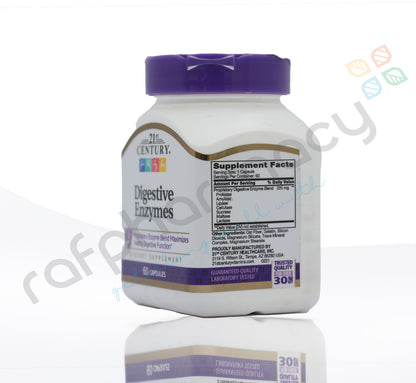 21ST CENTURY DIGESTIVE ENZYMES CAPSULES 60'S