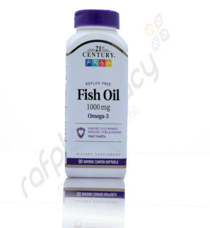 21st Century Fish Oil 1000mg Softgel 90'S
