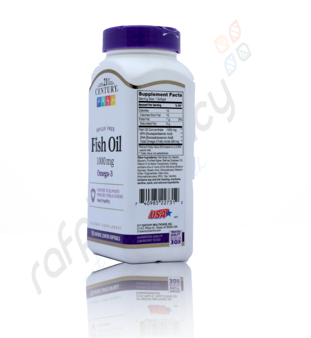 21st Century Fish Oil 1000mg Softgel 90'S
