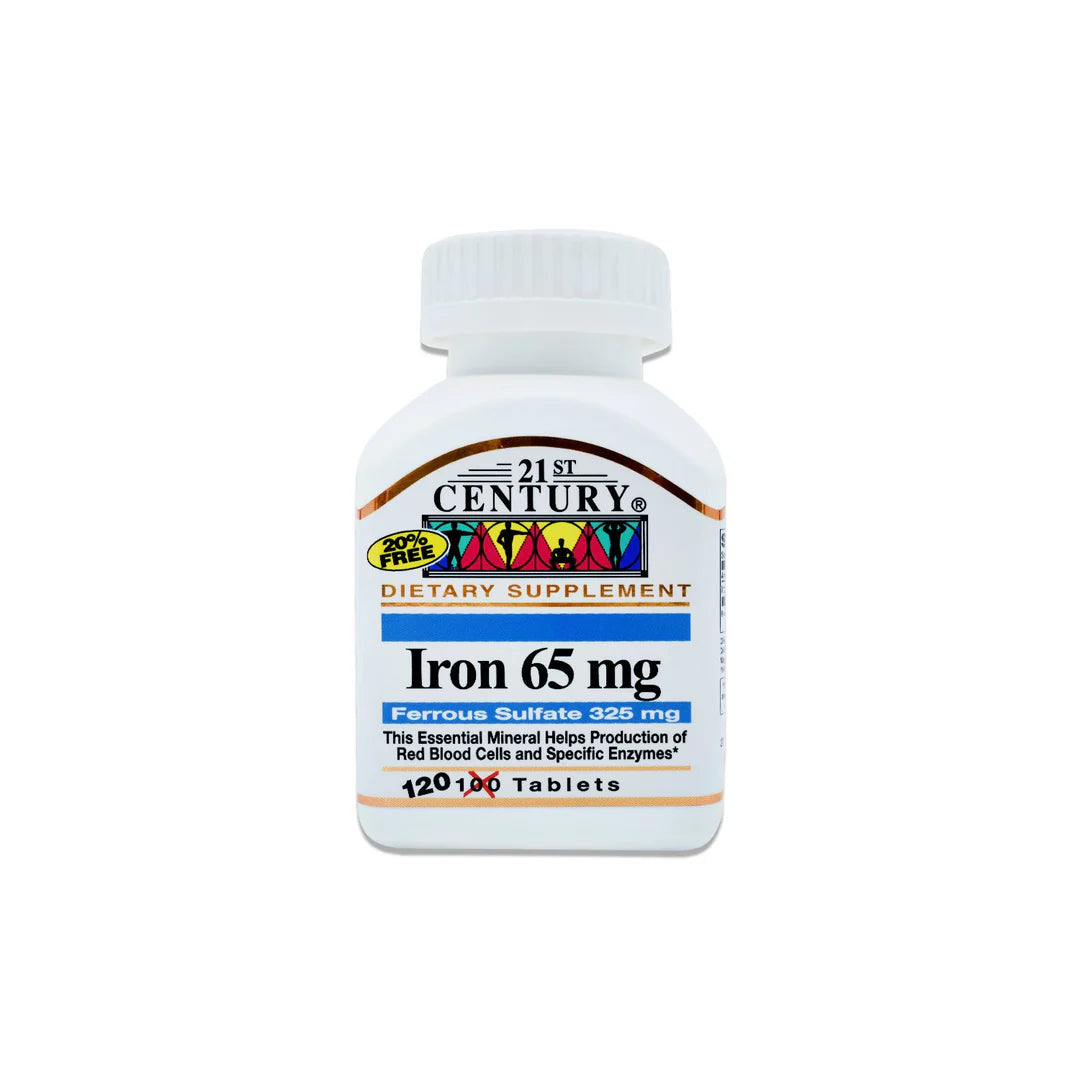 21ST CENTURY IRON 65MG TABLETS 120'S