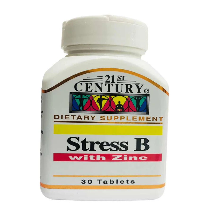 21ST CENTURY STRESS B WITH ZINC TABLETS 30'S