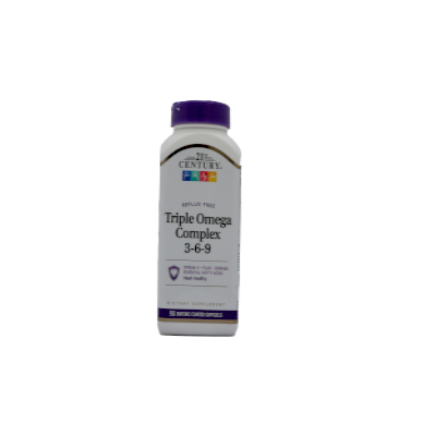 21ST CENTURY TRIPLE OMEGA COMPLEX 3-6-9 ENTERIC COATED SOFTGEL 90'S