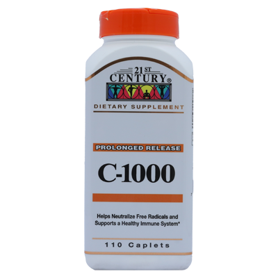 21ST CENTURY VITAMIN C 1000 CAPLETS 110'S