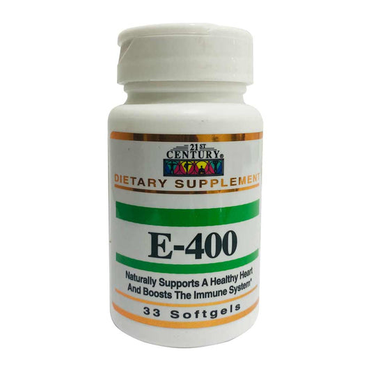 21st Century Vitamin E 400iu Softgels 33'S