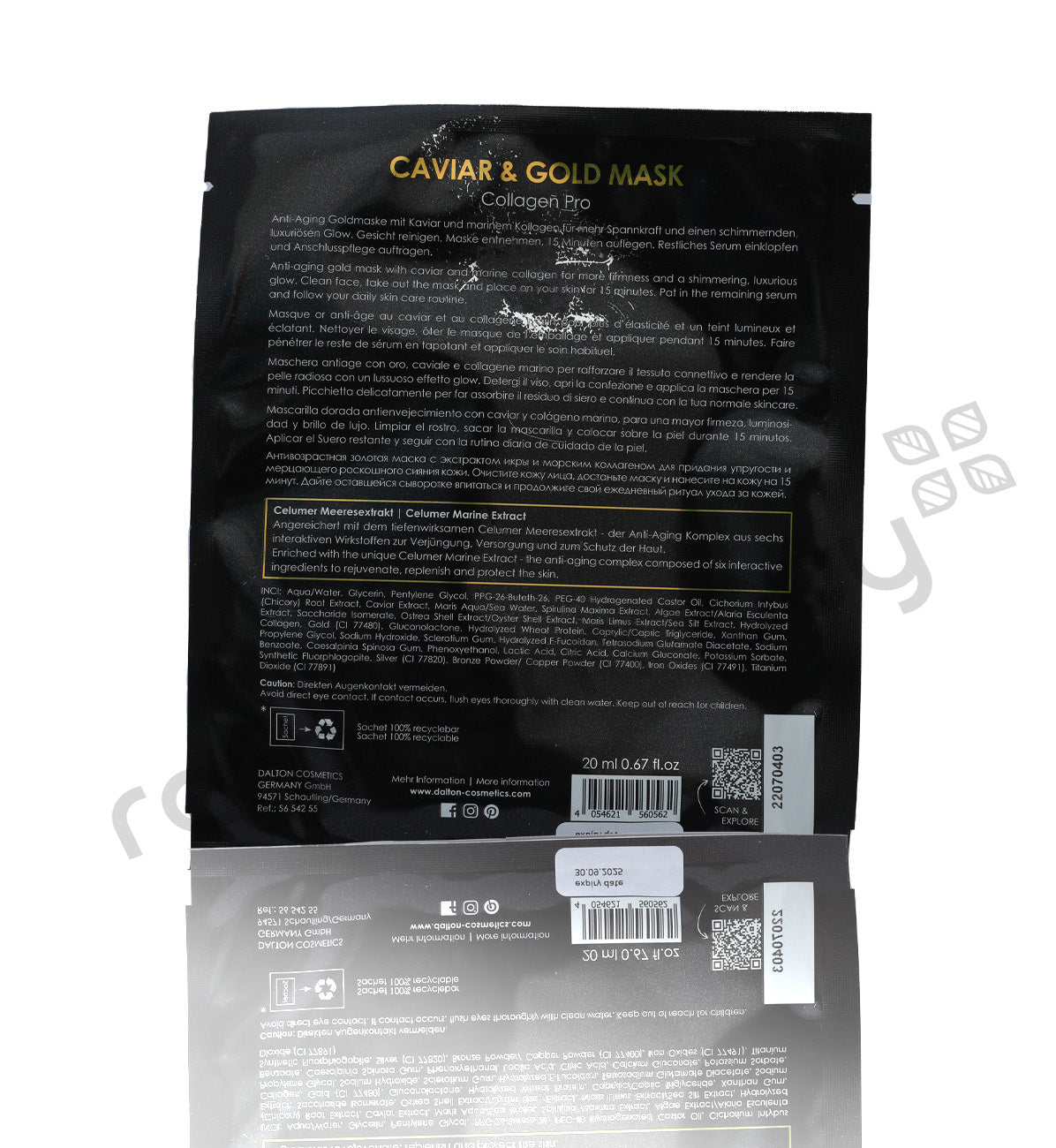 Dalton Caviar &Gold Mask 20Ml
