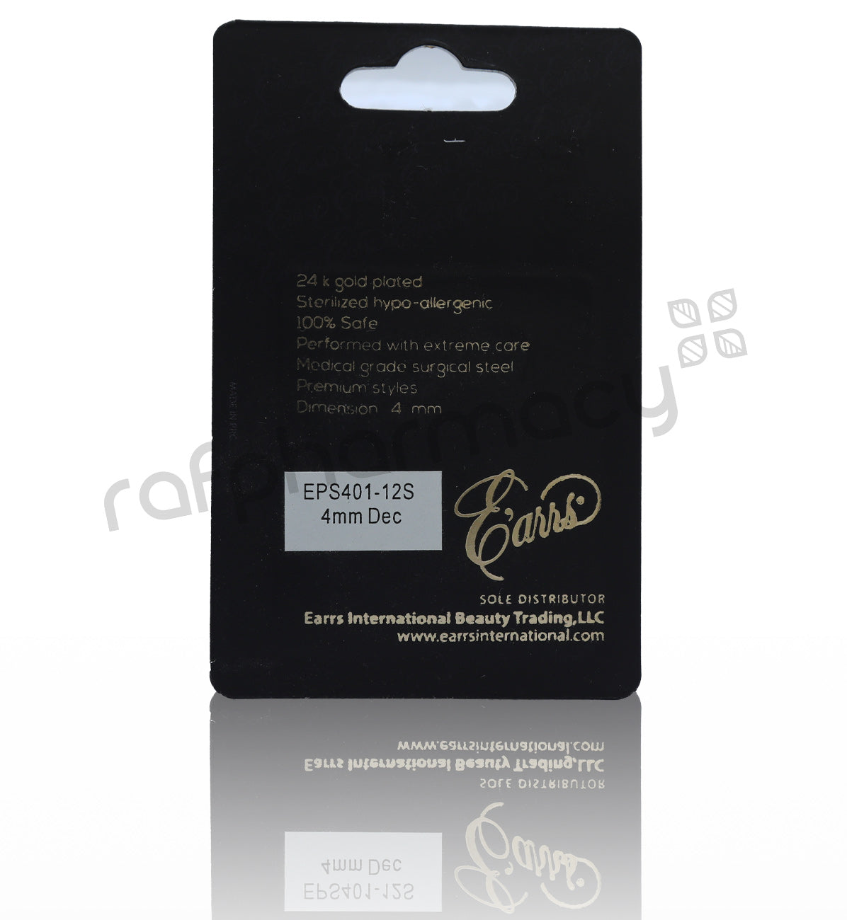 EPS401-12S-PIERCING STUD STEEL STERILIZED EARRING-DECEMBER