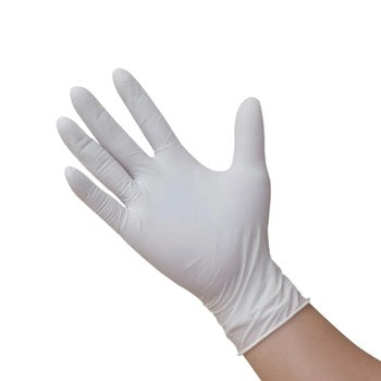 Disposable Latex Gloves Powder Free Large 100'S
