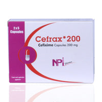 Cefrax 200mg Capsules 10'S
