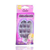 Cala Little Miss Nails Pre Glued 12'S