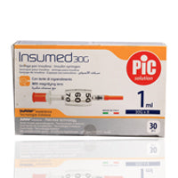 Pic Insumed 1ml Insulin Syringe 30g 30'S