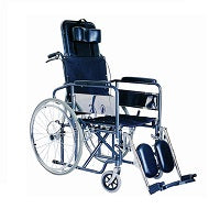 Caremax Recline Wheel Chair Black Ca942