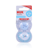 Nuk Trendline Silicone Pacifier S2 6-18Months 2'S