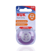 Nuk Day & Night Silicone Pacifier Small 0-6 Months 1'S