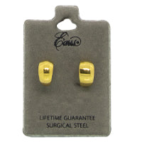 أقراط دائرية صغيرة سادة