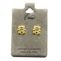 EARRS STUD TEDDY BEAR
