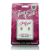 EARRS PINK CUBIC ZIRCONIA