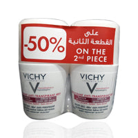 Vichy Deo Roll On Anti-Perspirant Beauty 48h 50ml 2pcs