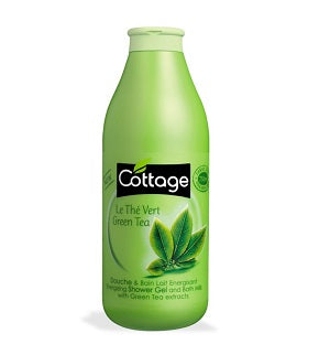 Cottage Energizing Shower Gel And Bath Milk With Green Tea Extracts 750Ml