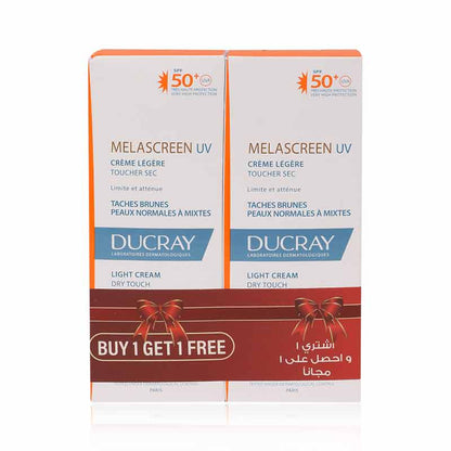 DUCRAY 1+1 MELASCREEN PP LIGHT SPF 50+40ML