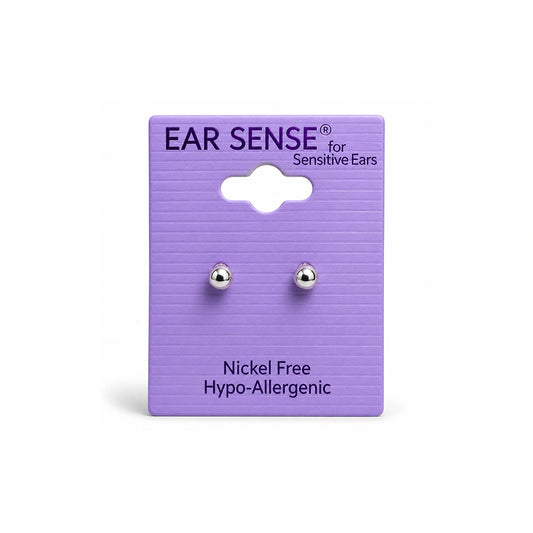 Ear Sense K2 4mm Silver Studs