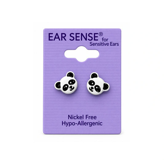 Ear Sense K19 White Panda Studs