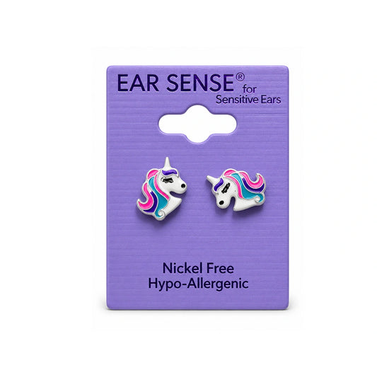 Ear Sense K21 White Unicorn Studs