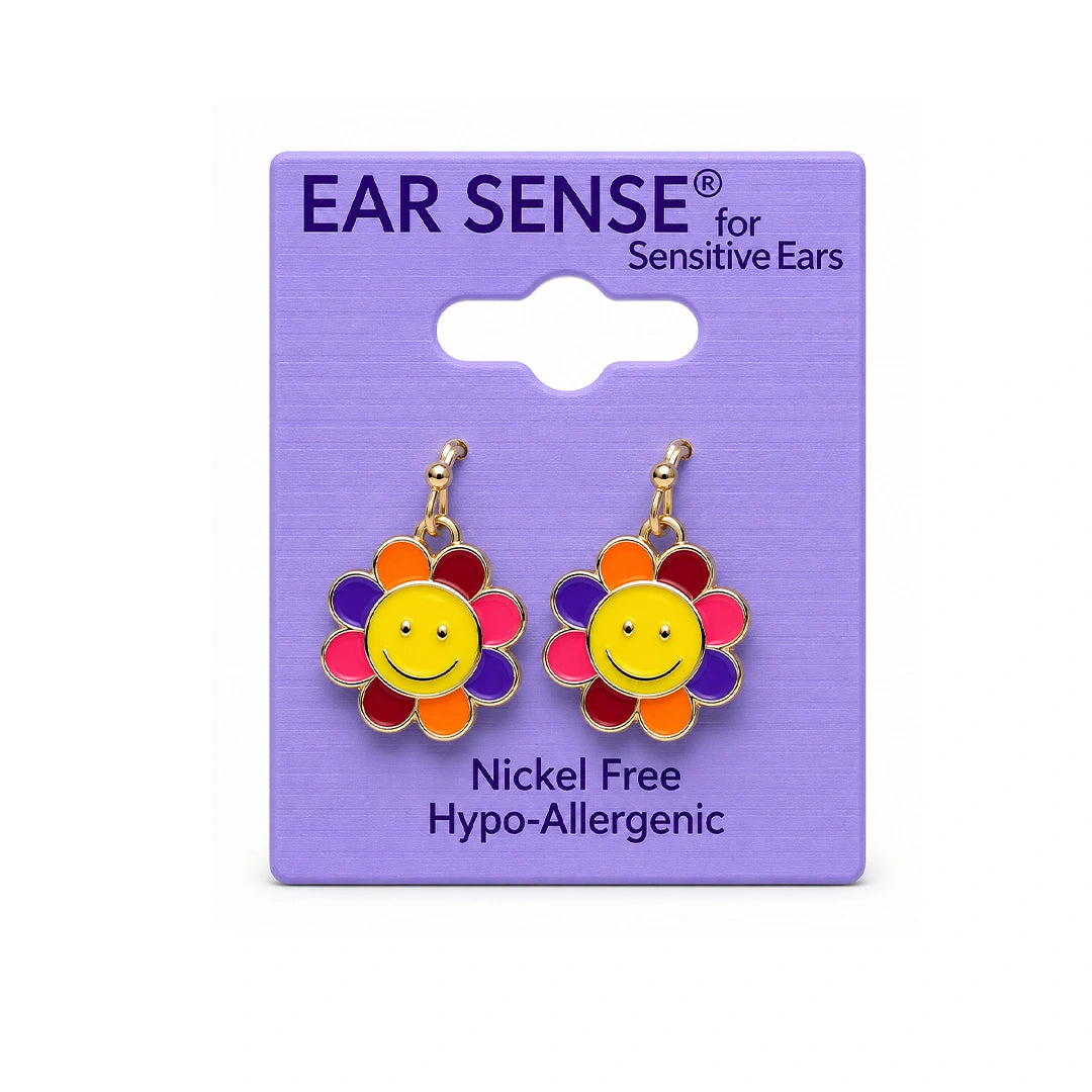 Ear Sense K36 Multicoloured Smiley Drop Flower