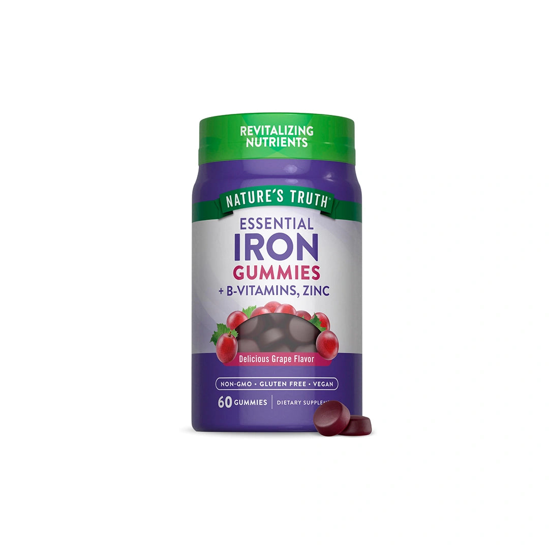 Nature'S Truth Essential Iron With B Vitamins & Zinc Gummies 60'S