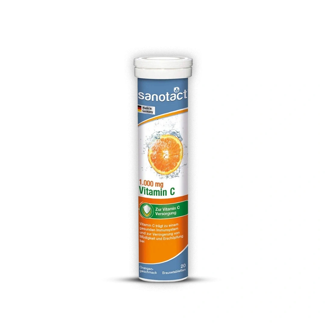 SANOTACT VITAMIN C 1000 MG LEMON EFFERVESCENT TABLETS 20'S