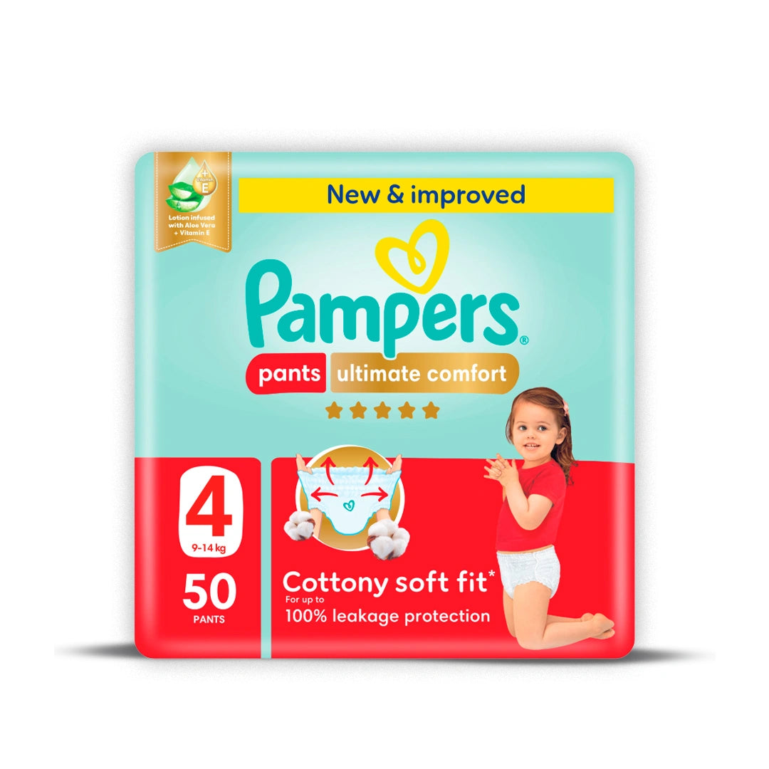 PAMPERS NO4 9-14 KG PANTS 50'S #24900