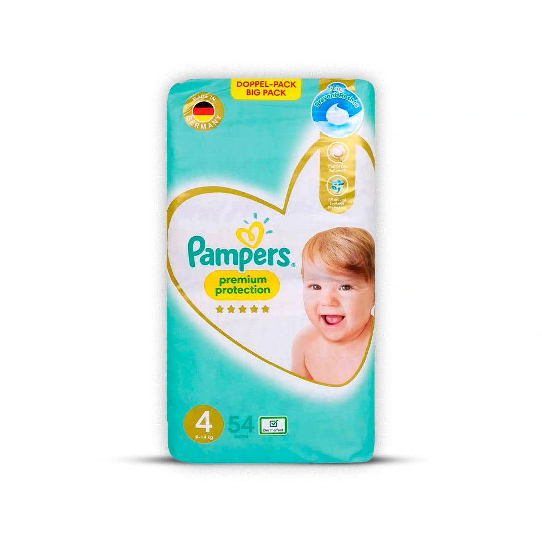 PAMPERS NO4 9-14 KG DIAPERS 54'S #19000