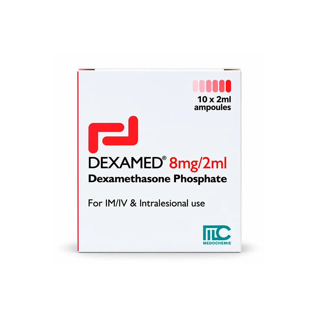 DEXAMED 8MG/2ML AMPOULES 10'S