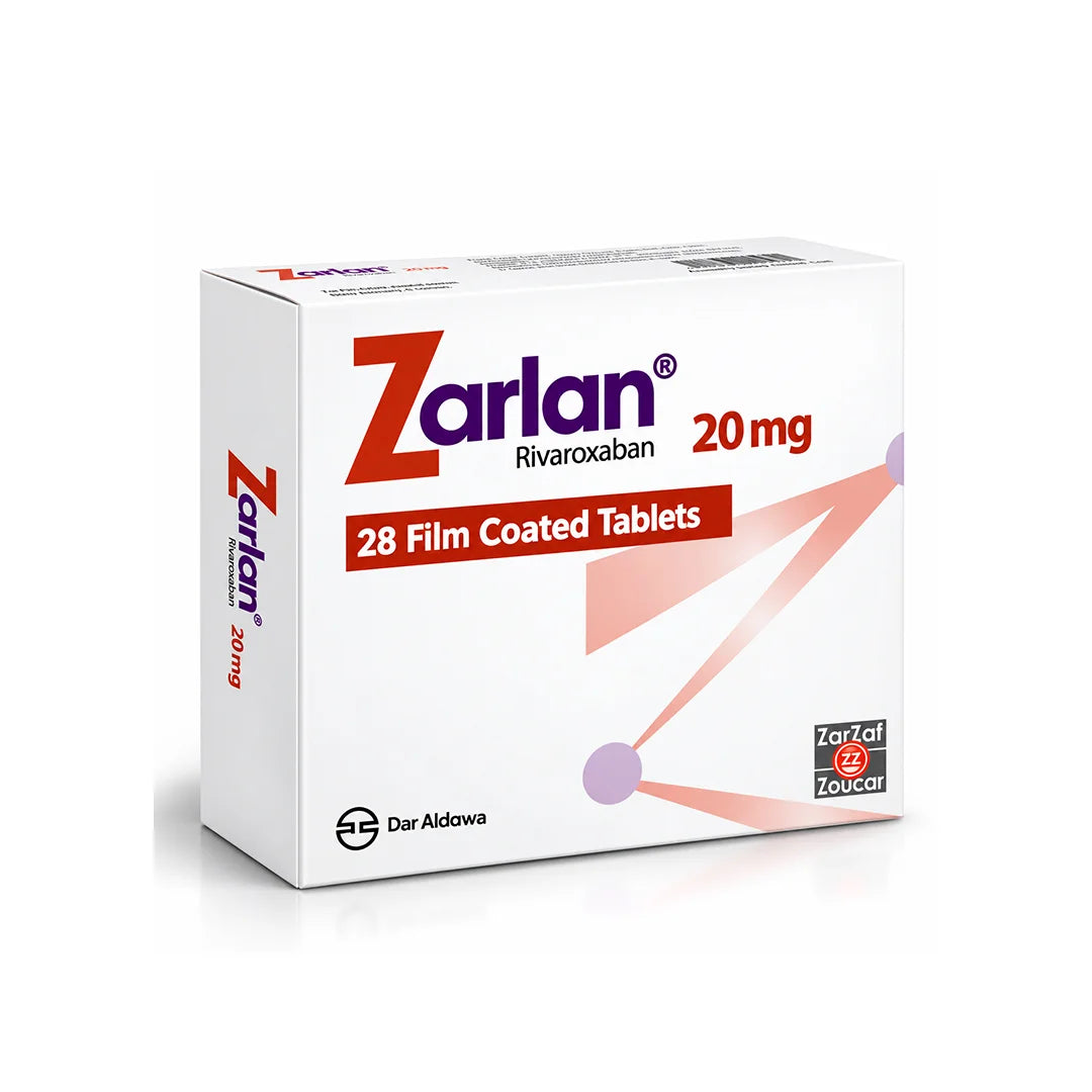 ZARLAN 20MG FILM COATED TABLETS 28'S