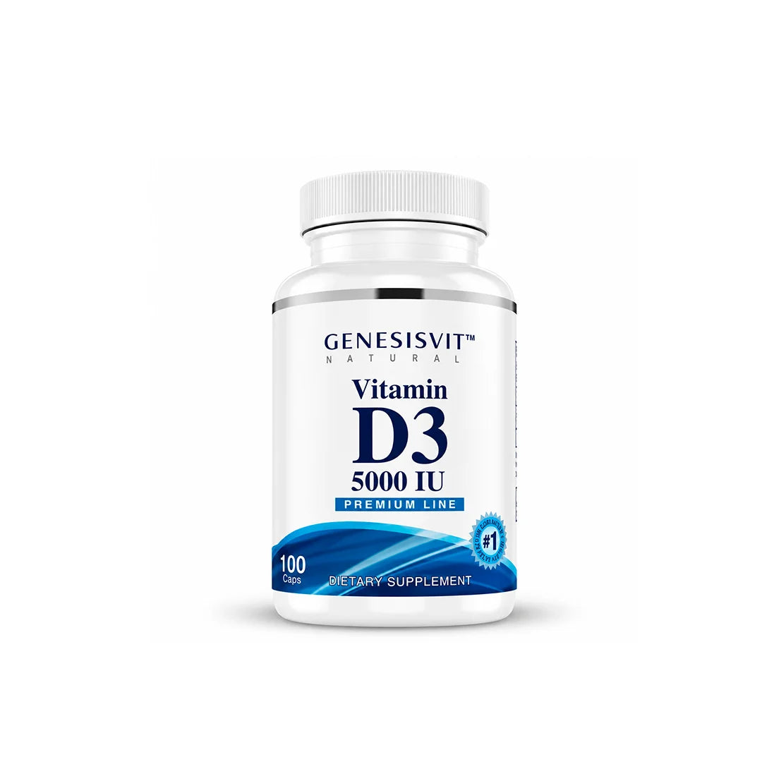 GENESISVIT VITAMIN D3 5000 IU CAPSULES 100'S #49161