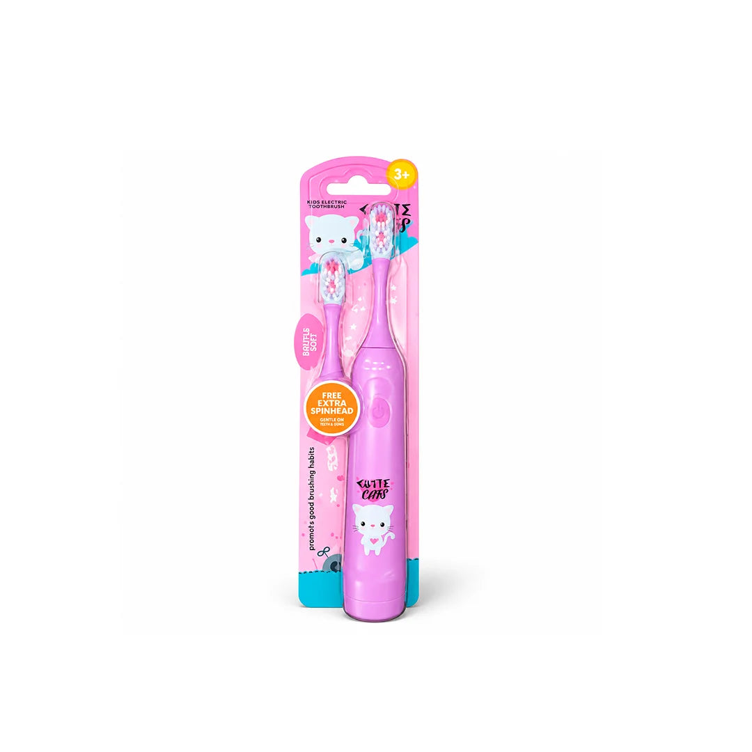 KIDS ELECTRIC TOOTHBRUSH CUTIE CATS 3+ YEARS -6221 #2210