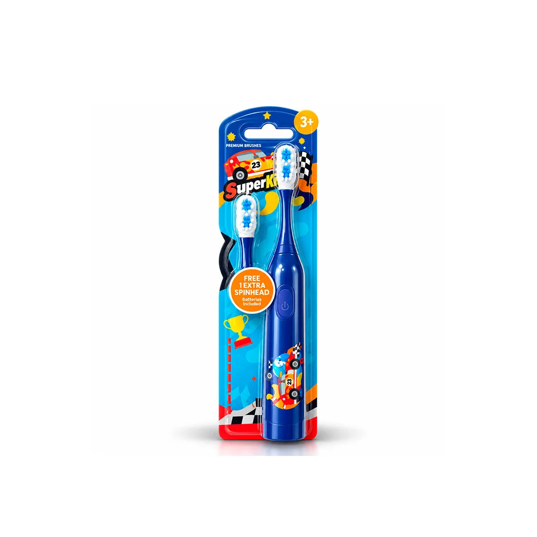 KIDS ELECTRIC TOOTHBRUSH SUPERCARS 3+ YEARS -6238 #2212
