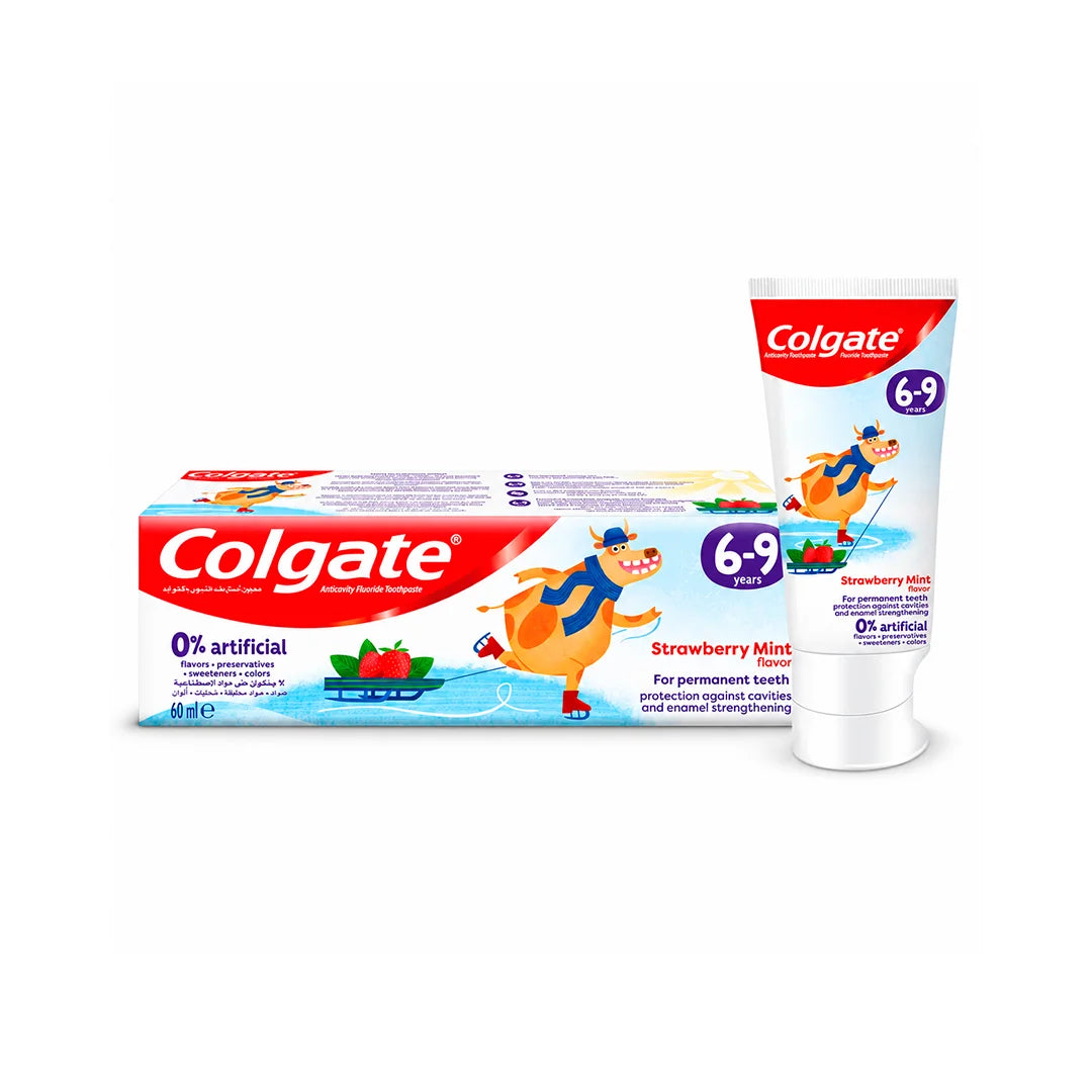COLGATE KIDS 6-9 YEARS STRAWBERRY MINT FLAVOR TOOTHPASTE 60ML #48600