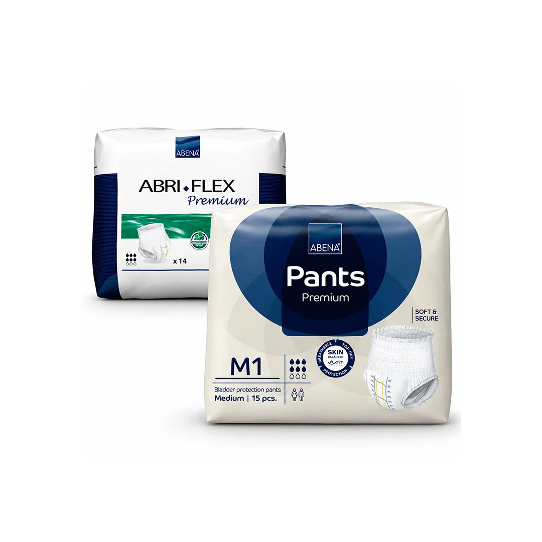 ABENA PANTS PREMIUM M1 80-110 CM - MEDIUM 15'S #0016
