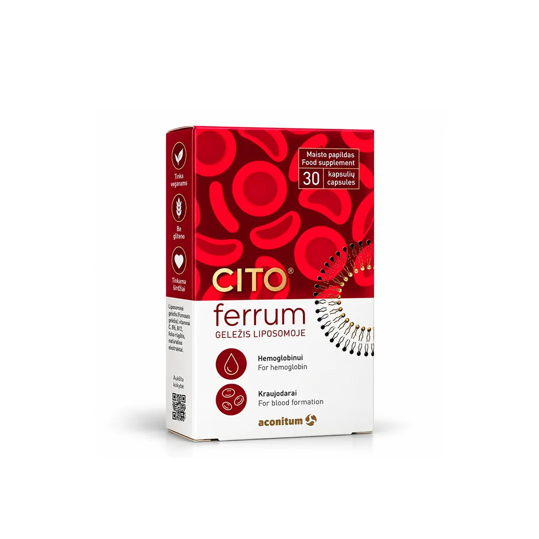 CITO FERRUM LIPOSOMAL IRON CAPSULES 30'S #67813