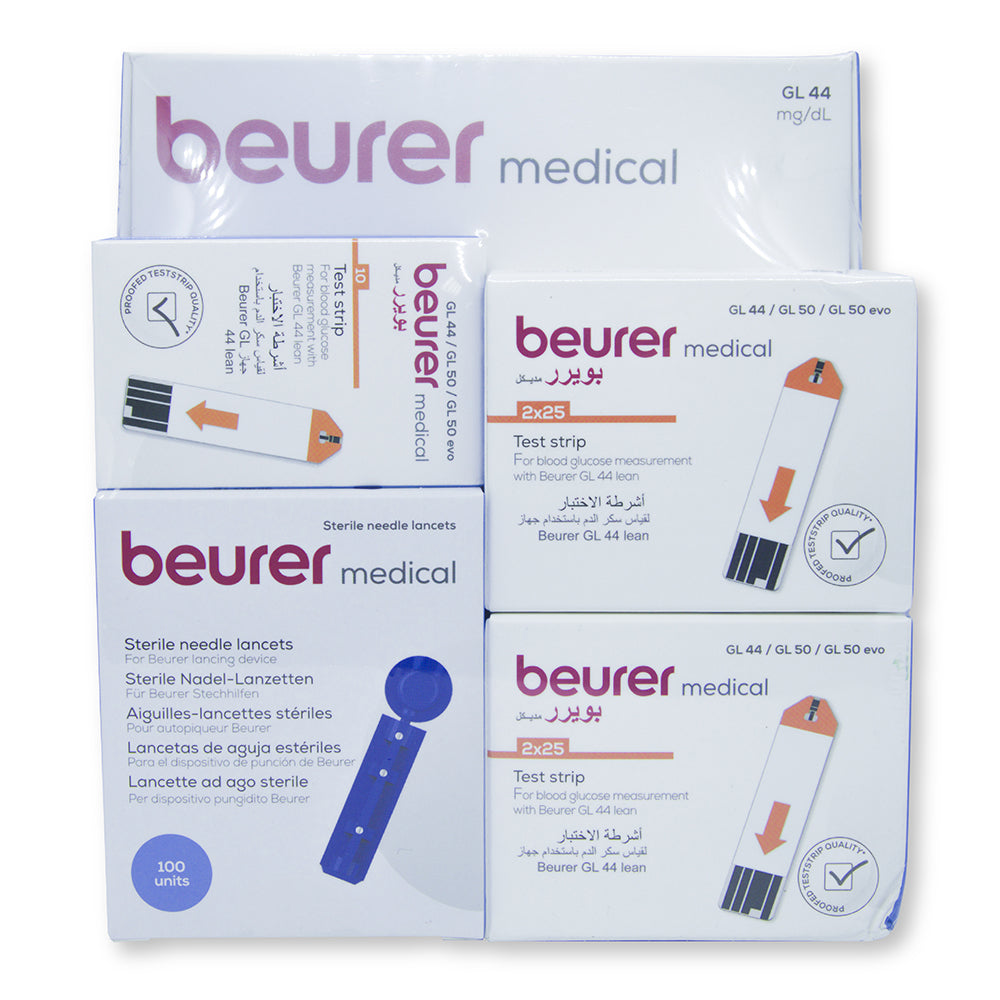 Beurer Gl44 Sugar Monitor & Gl 50 Strip100'S And Lancet100'S