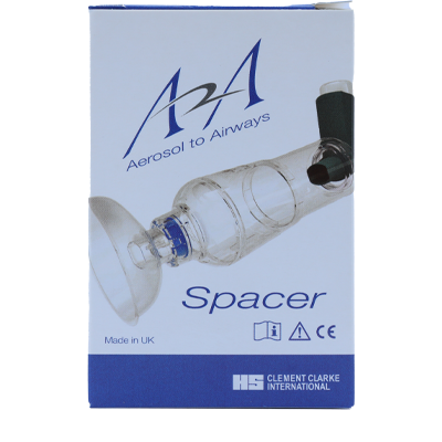 A2A AEROCHAMBER SPACER UNIVERSAL & SMALL MASK