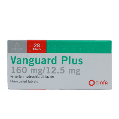Vanguard 160/12.5Mg Tab 1X28's