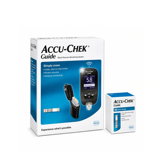 Accu Check Guide B/Glucose Monitor +strips 100'S+lancets 100'S Kit