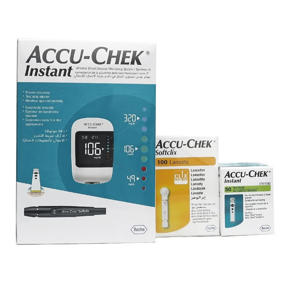ACCUCHECK GUIDE BLOOD GLUCOSE MONITOR+ 50STRIPS KIT – Raf Pharmacy